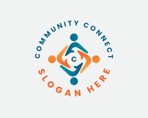 People Community Organization logo design