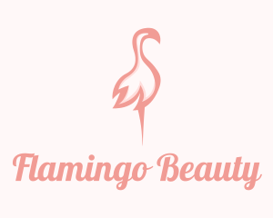 Pink Flamingo Beauty logo design