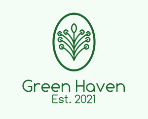 Green Plant Garden logo design