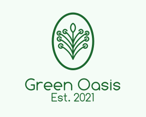 Green Plant Garden logo design