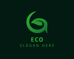 Eco Leaf Letter G Logo