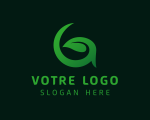 Eco Leaf Letter G Logo