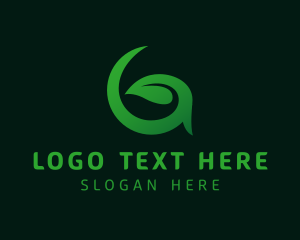 Initial - Eco Leaf Letter G logo design