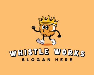 Whistle - Crown Basketball Sports logo design