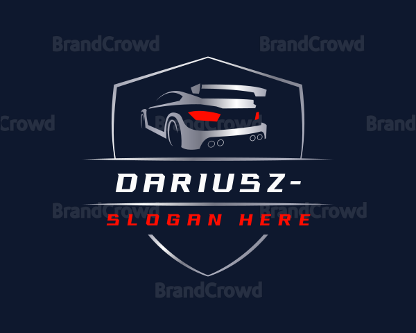 Race Car Dealership Logo