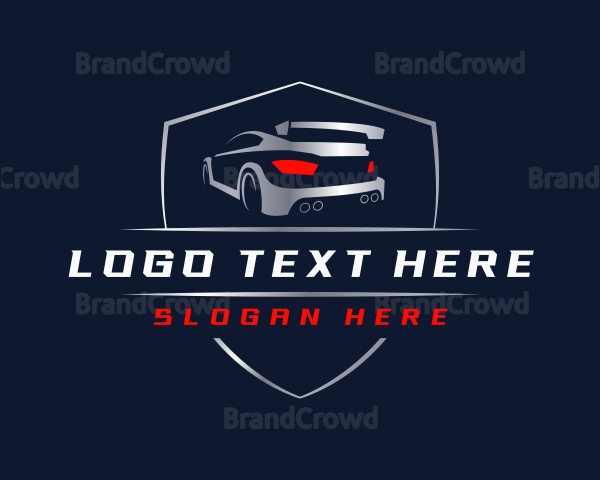 Race Car Dealership Logo