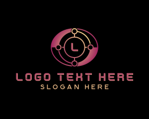 Cyberspace - Digital Technology Programming logo design