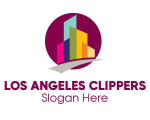 Colorful City Skyscraper  Logo