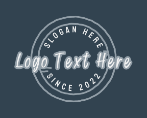 Script - Hipster Startup Style logo design