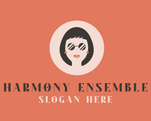Ensemble - Woman Fashion Sunglasses logo design
