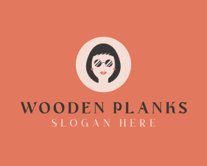 Woman Fashion Sunglasses logo design