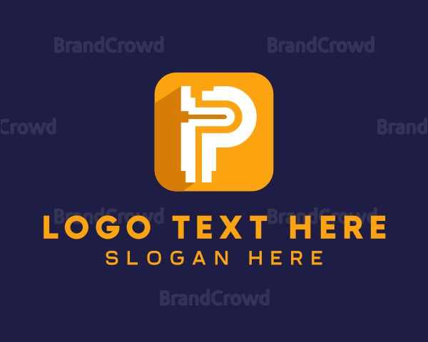 App Developer Letter P Logo