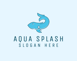 Swimming - Swimming Fresh Fish logo design