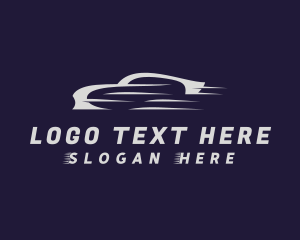 Grey - Speed Car Racing logo design