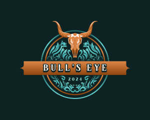 Bull Skull Ranch logo design