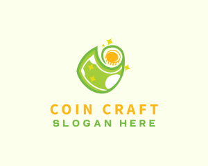 Coin Cash Money logo design