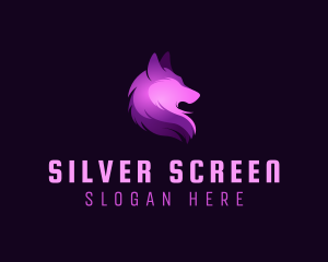 Game Streaming - Wild Wolf Animal logo design