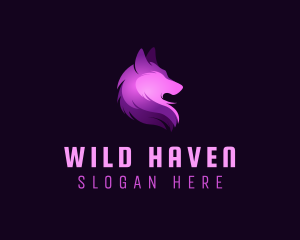 Wild Wolf Animal logo design