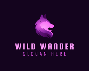 Wild Wolf Animal logo design