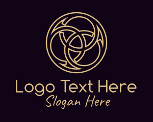 Viking - Bronze Celtic Knot logo design