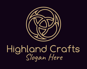 Scottish - Bronze Celtic Knot logo design