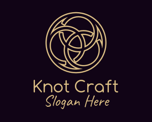 Bronze Celtic Knot logo design