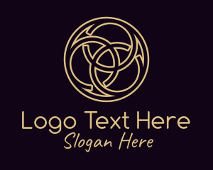 Minimalist - Bronze Celtic Knot logo design