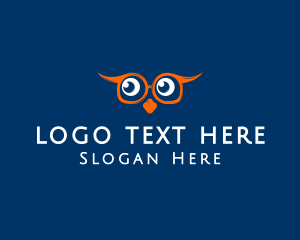 Reading - Owl Eyes Spectacles logo design