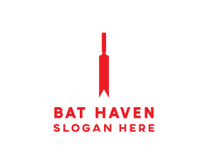 Bat - Cricket Sports Bat logo design