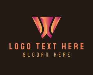Tech Web Developer Letter W Logo