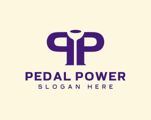 Plumber Plunger Letter P logo design