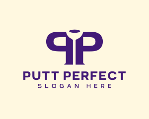 Plumber Plunger Letter P logo design