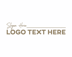 Cursive - Elegant Apparel Business logo design