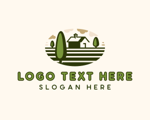 Lawn Yard Landscaper Logo