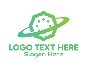 Sterilization - Green Virus Planet logo design