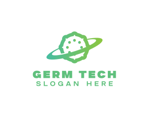 Germ Bacteria Orbit logo design