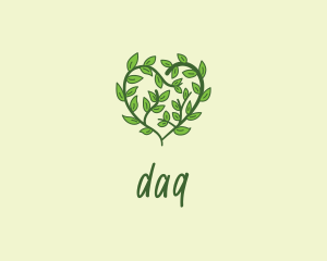 Wellness - Vine Heart Plant logo design