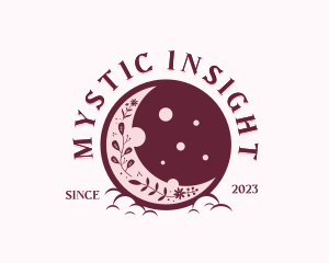 Holistic Floral Moon logo design