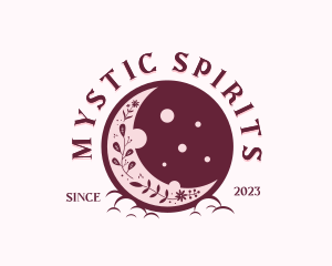 Holistic Floral Moon logo design