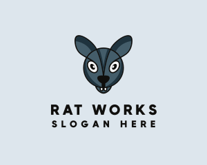 Rodent Rat Head logo design