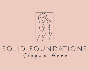 Model - Nude Adult Woman logo design