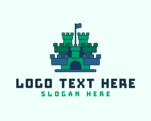Indoor Playground - Toy Inflatable Tower logo design