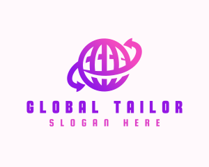 Global Arrow Logistics logo design