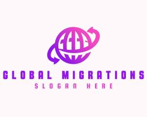 Global Arrow Logistics logo design