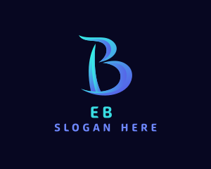 Elegant Gradient Letter B Logo