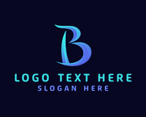Elegant Gradient Letter B Logo