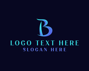 Studio - Elegant Gradient Letter B logo design