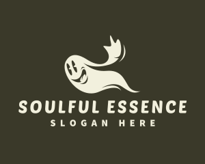Soul - Halloween Happy Ghost logo design