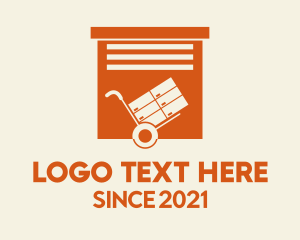 Cart - Package Storage Delivery logo design