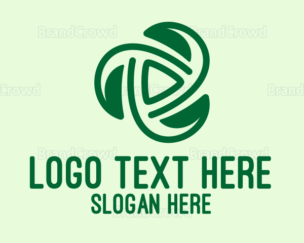 Green Leaf Spiral Logo